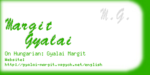 margit gyalai business card